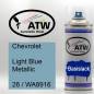 Preview: Chevrolet, Light Blue Metallic, 26 / WA8916: 400ml Sprühdose, von ATW Autoteile West.